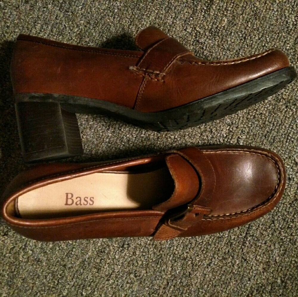 Bass leather shoes